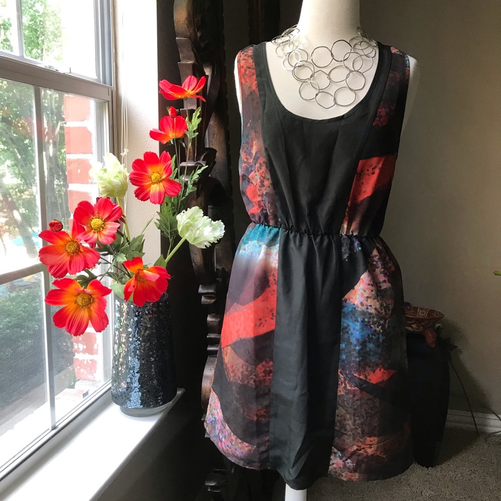 80s style Slip dress with cinched waist